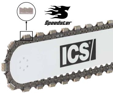 Preview: ICS Diamantkette Force3-29 Speedster 30 cm 653247 für 613GC, 680GC, 680ES GC, ICS-Cardi CD35-230V-WL, Cardi Coccodrillo CD 35